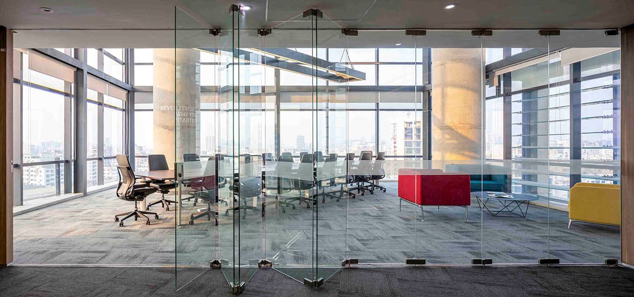 Boardroom overlooking Dhaka at AKIJ Resource headquarters